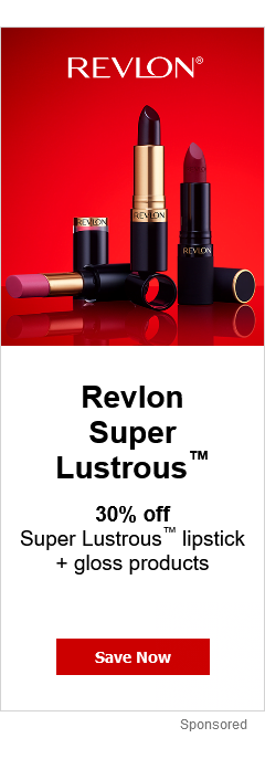 Second Revlon brand ad focusing on product topics.