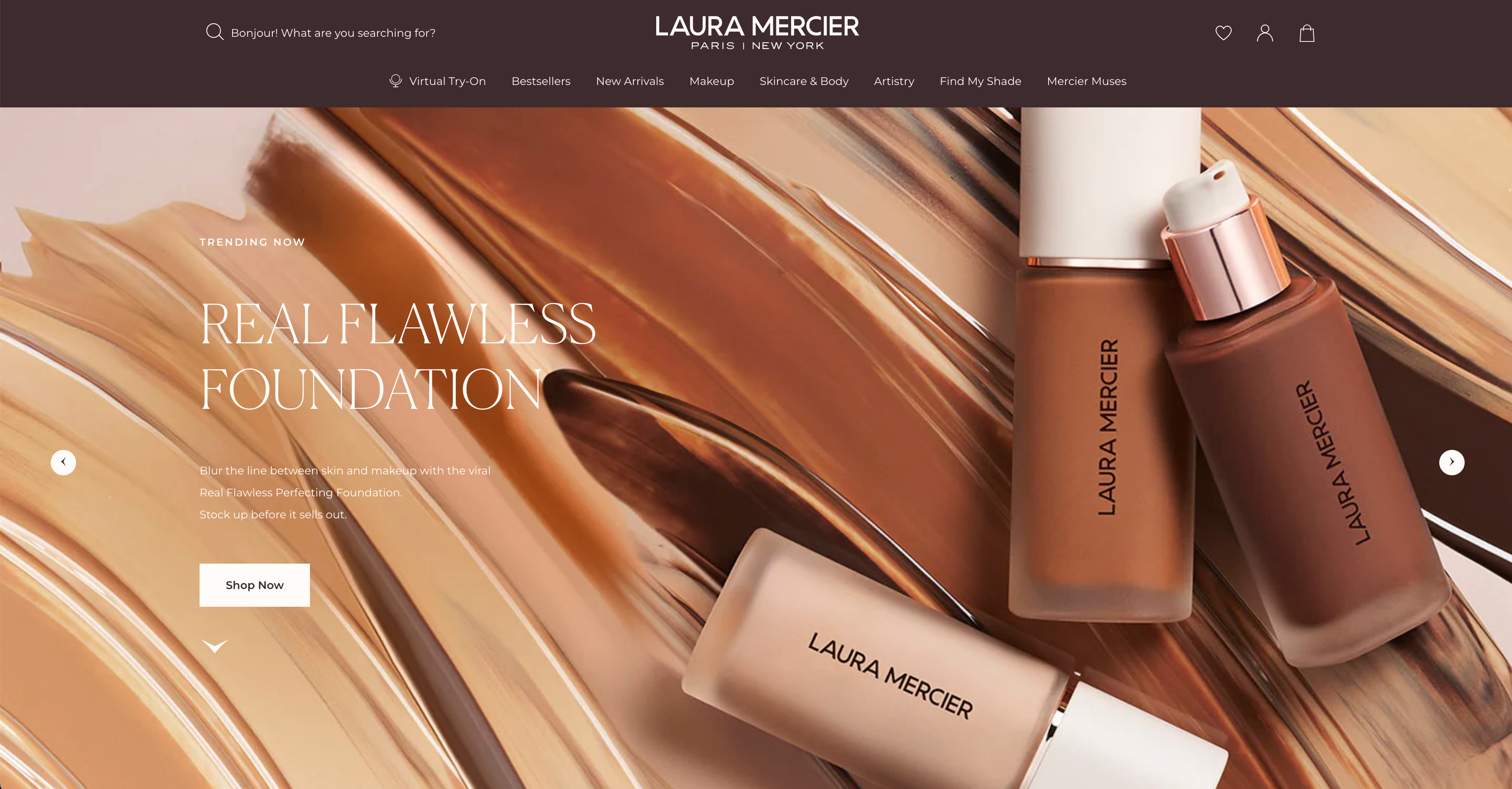 Laura Mercier home page.
