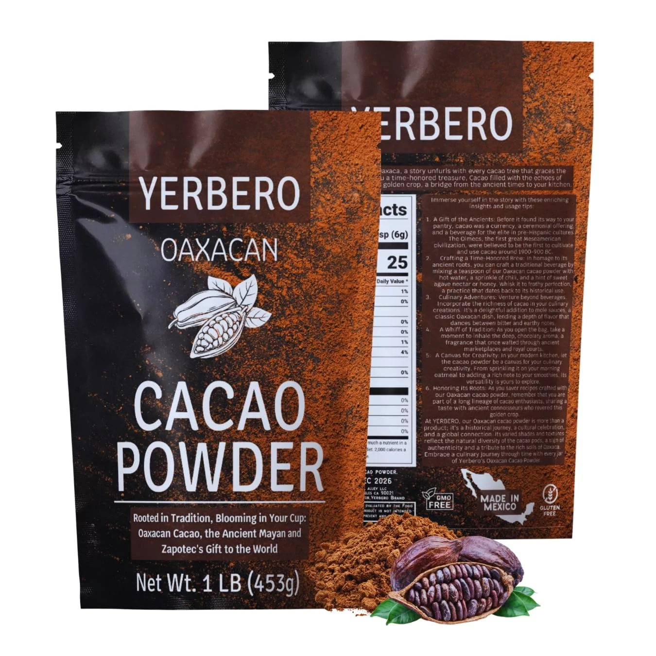 Sentiment analysis for Yerbero Oaxacan Cacao Powder.