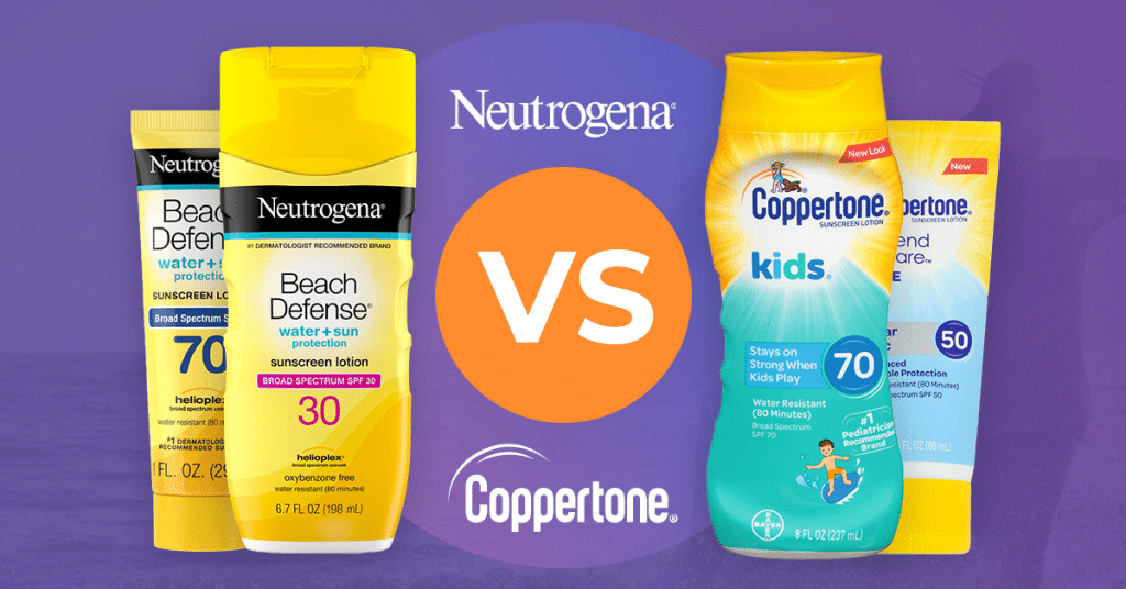 Neutrogena VS Coppertone Sunscreen 2020 Report